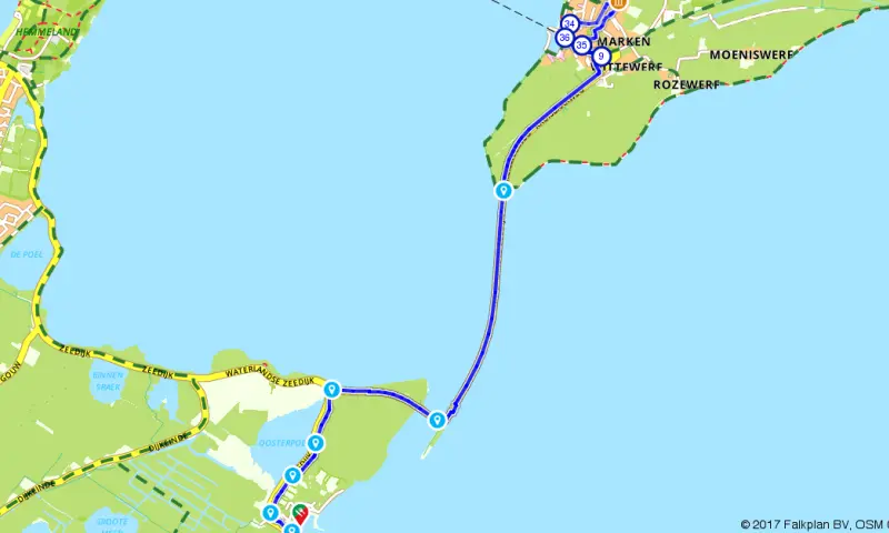 Route in Noord-Holland