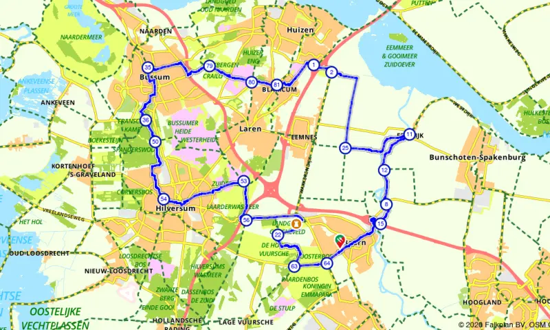 Route in Utrecht