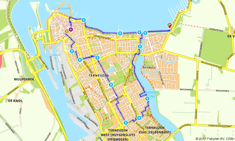 Route in Zeeland