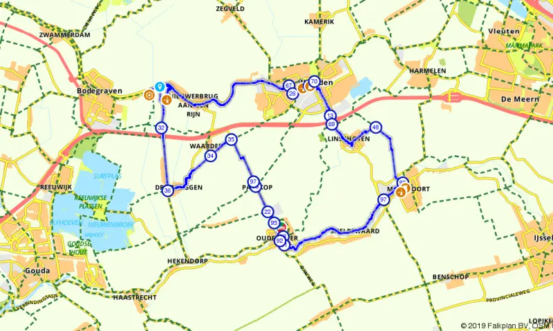 Route in Utrecht