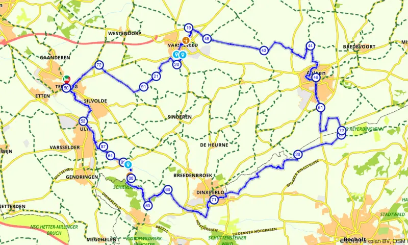 Route in Gelderland