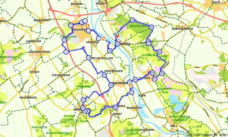 Route in Limburg