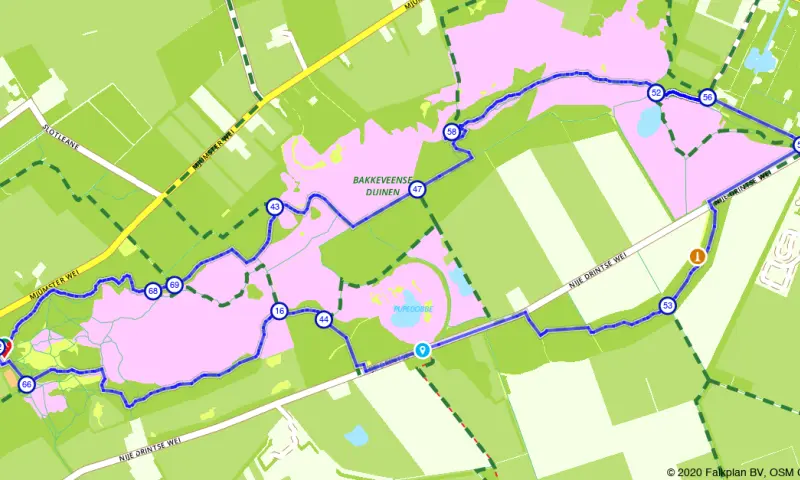 Route in Friesland