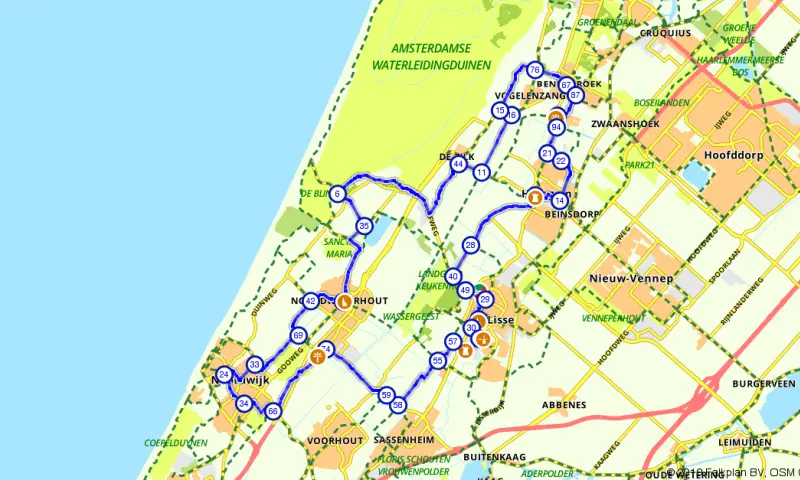 Route Zuid-Holland