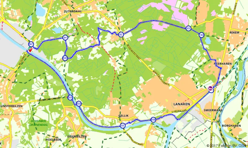 Route in Limburg