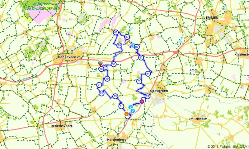 Route in Drenthe