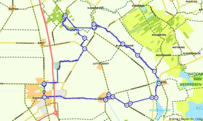 Kuinderbos route
