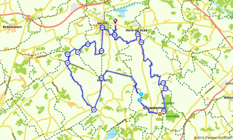 Route in Limburg