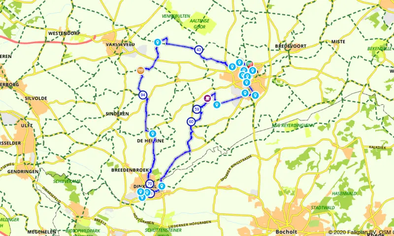 Route in Gelderland