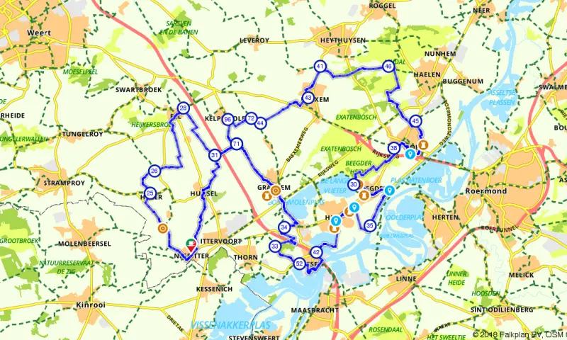 Route in Limburg
