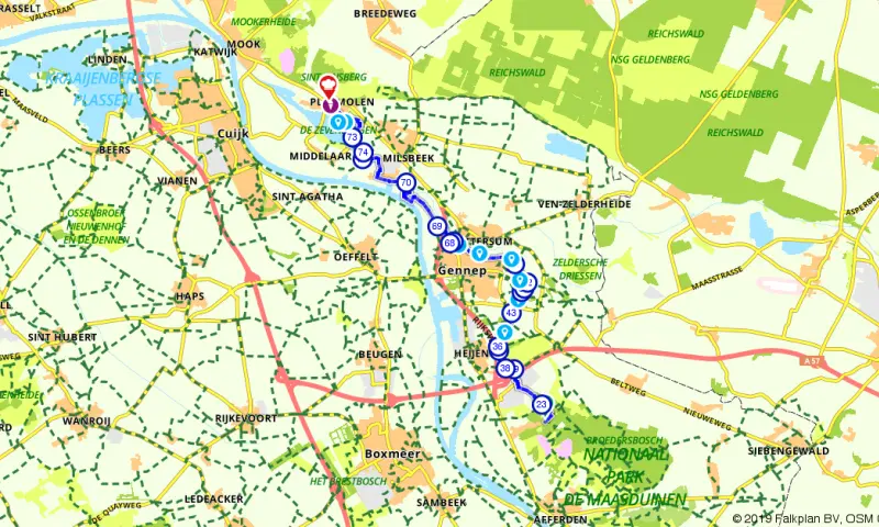 Route in Limburg
