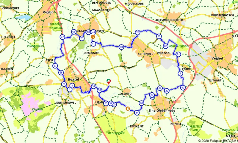 Route Noord-Brabant