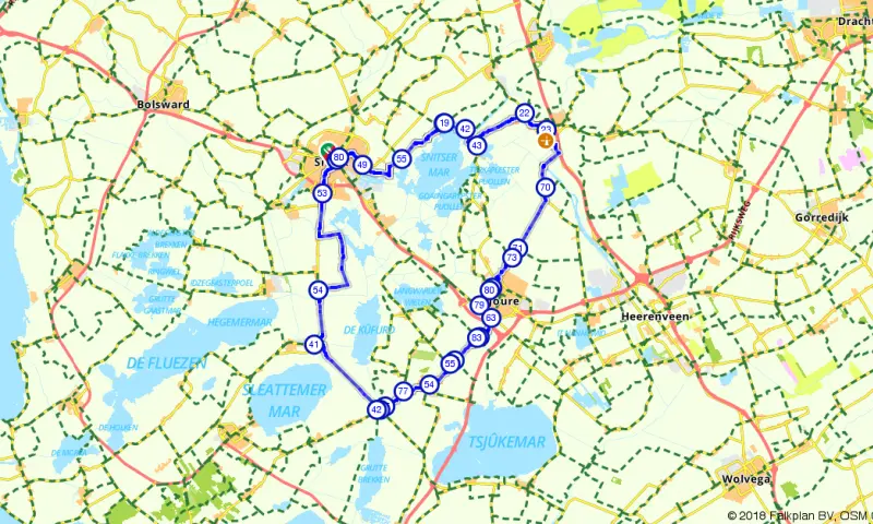 Route in Friesland