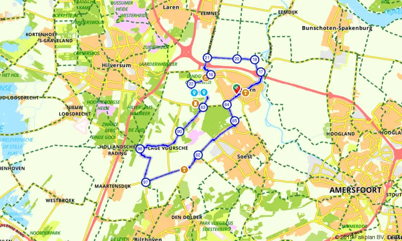Route in Utrecht