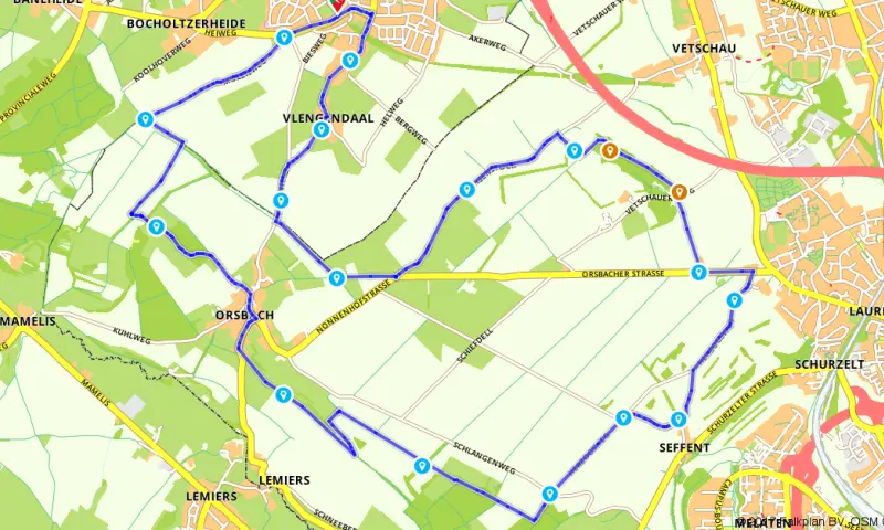 Route in Limburg