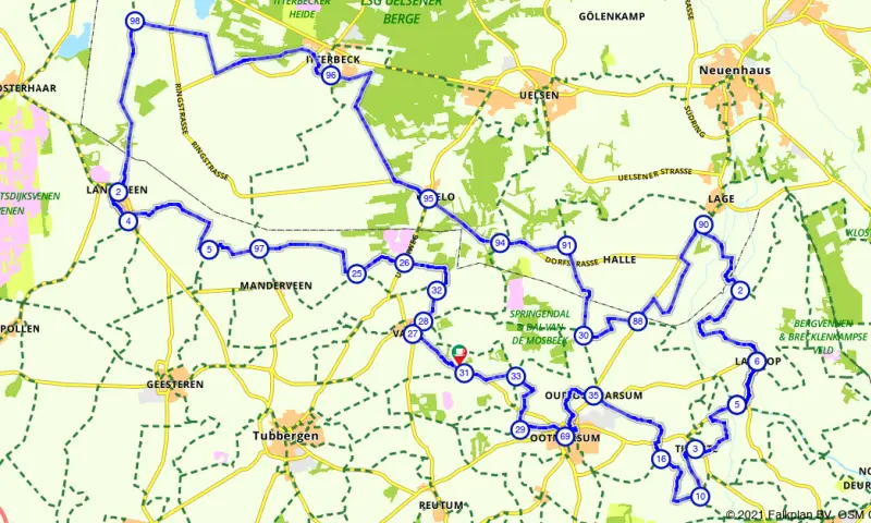Route in Overijssel