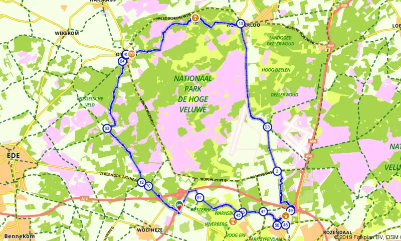 Historische bouwwerken route