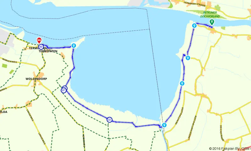 Route in het buitenland