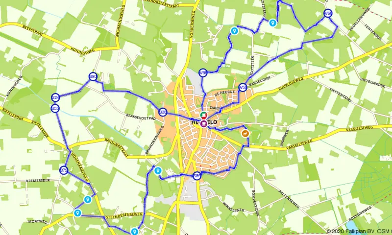 Route in Gelderland