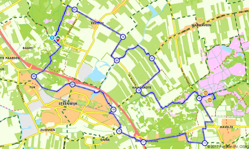 Route in Overijssel