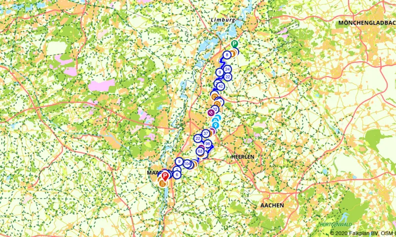 Route in Limburg