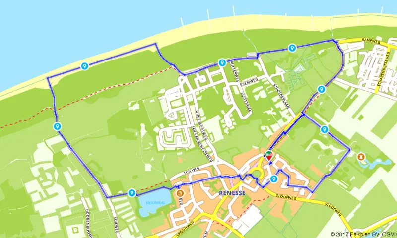 Route in Zeeland