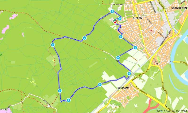 Route in Gelderland