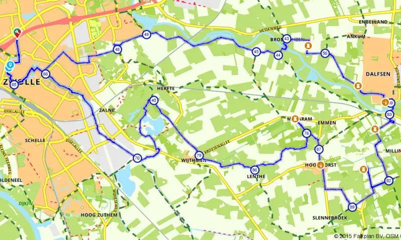Route in Overijssel