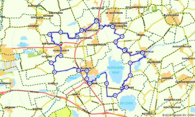Route in Friesland