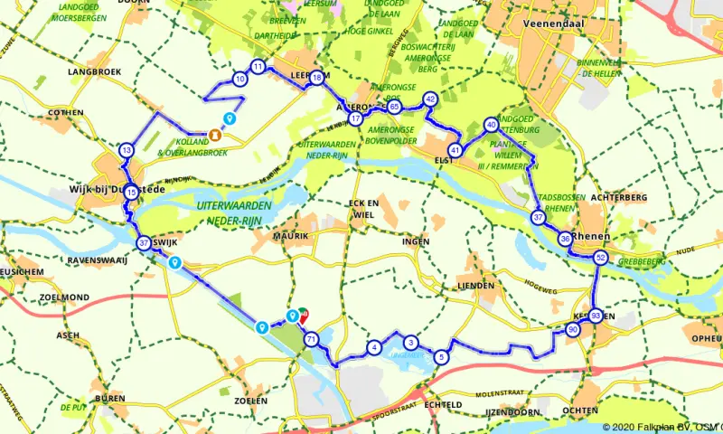 Route in Gelderland