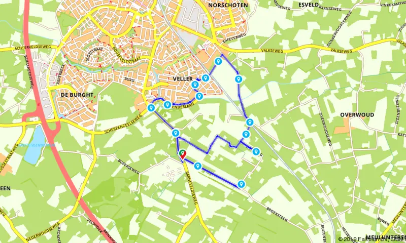 Route in Gelderland