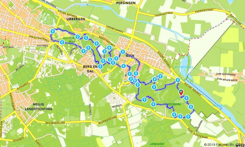 Route in Gelderland