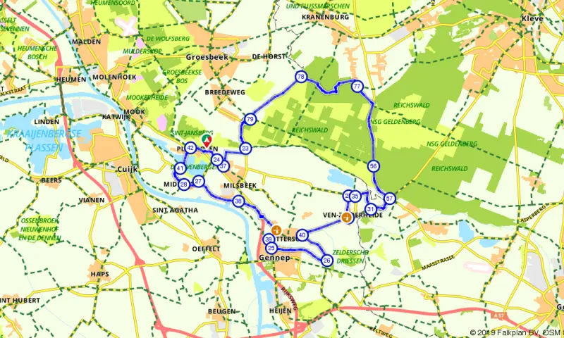 Route in Limburg