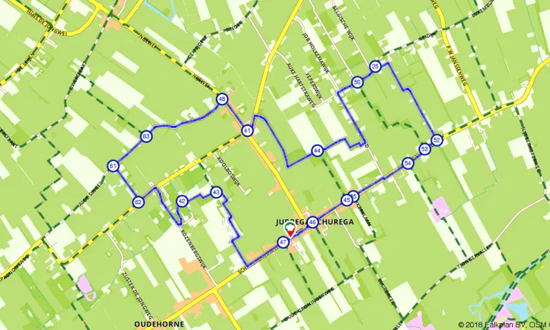 Route in Friesland