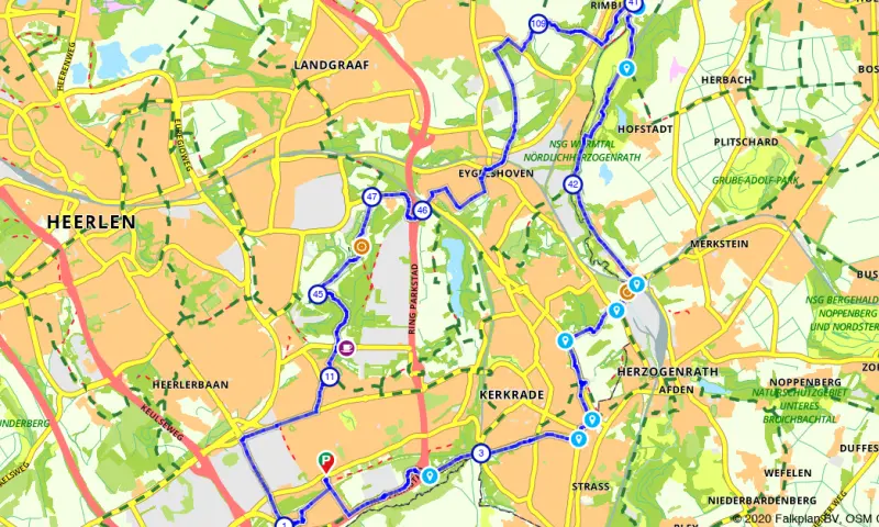Route in Limburg