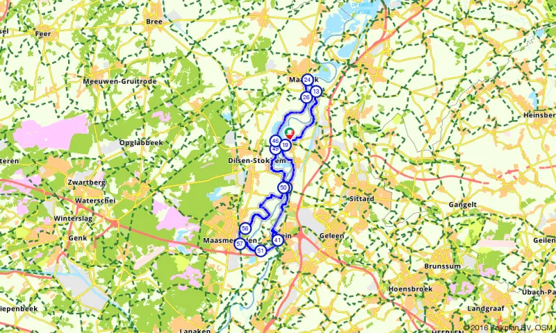 Route in Limburg