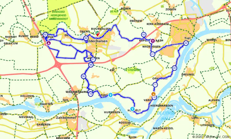 Route in Gelderland