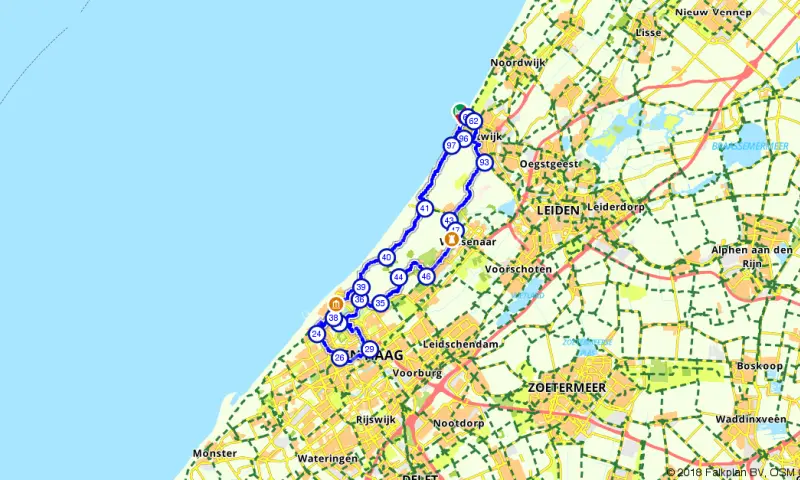 Route Zuid-Holland