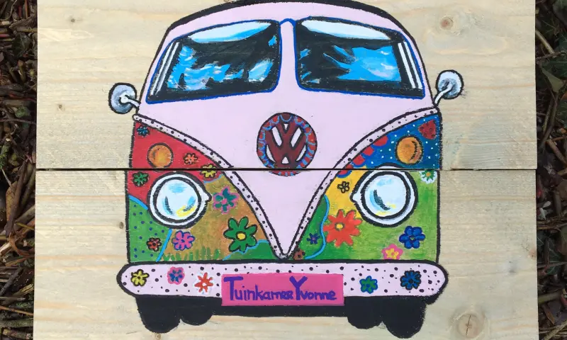 Volkswagen busje schilderij