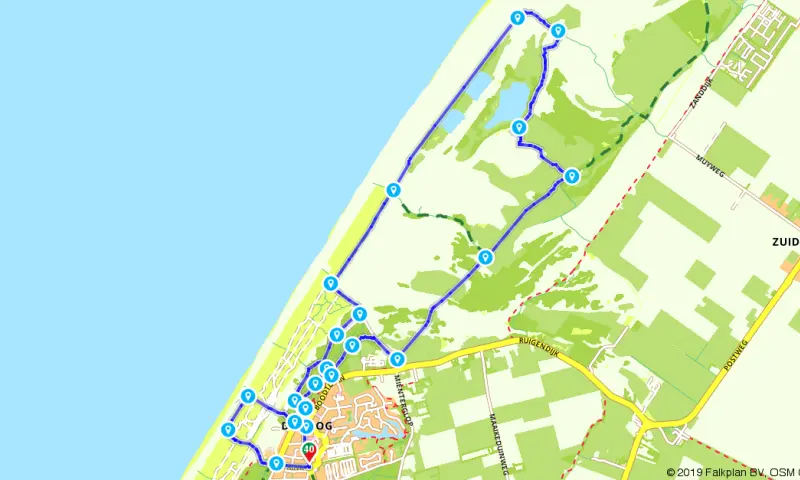 Route in Noord-Holland