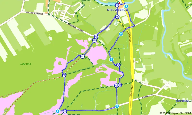 Route in Overijssel