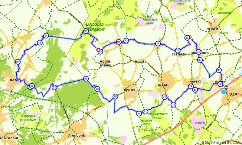 Route Eersel