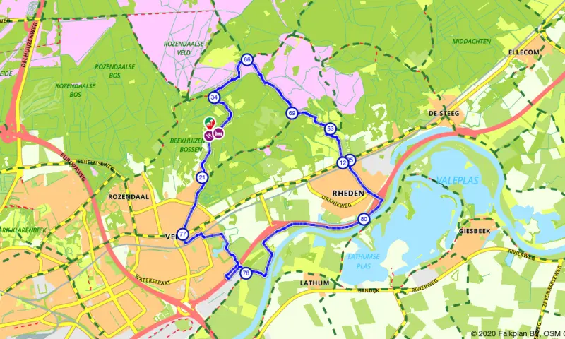 Route in Gelderland