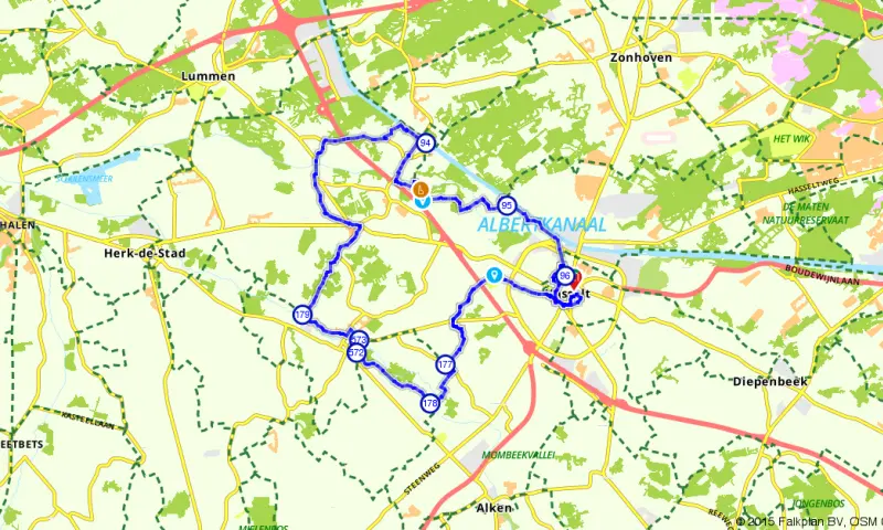 Route in Limburg