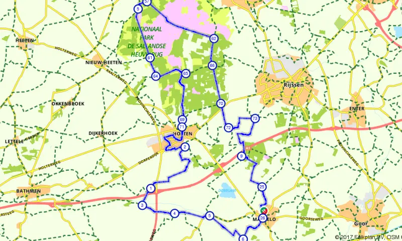 Route in Overijssel