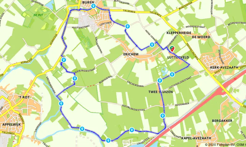 Route in Gelderland