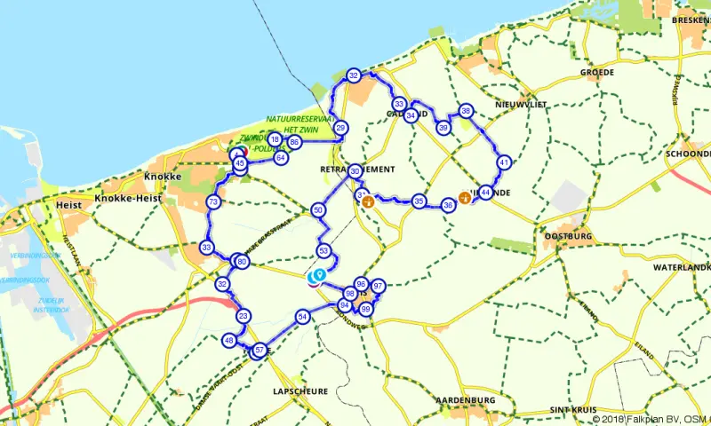 Route in het buitenland