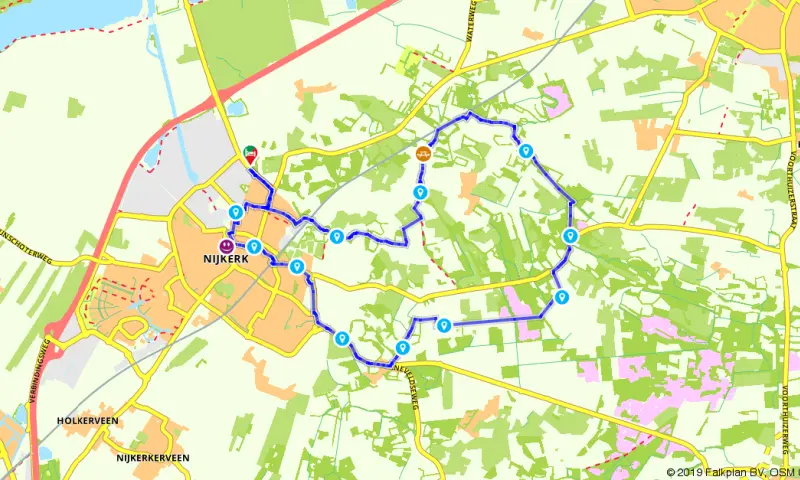 Route in Gelderland