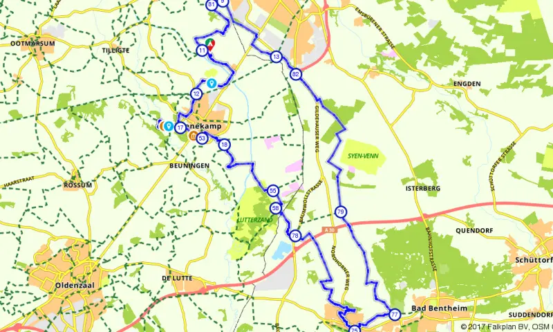 Route in Overijssel