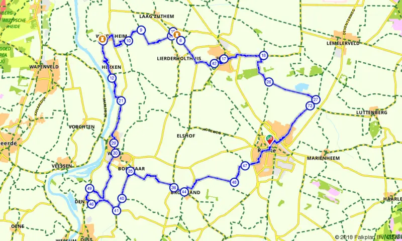 Route in Overijssel